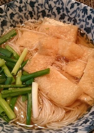 後味さっぱり！ほうじ茶のにゅうめん-レシピのメイン写真