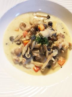 鶏肉ときのこのクリーム煮-レシピのメイン写真