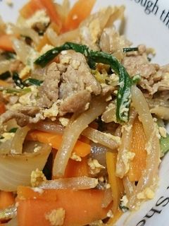 【楽ちん】ニラもやしと豚肉の炒めもの-レシピのメイン写真