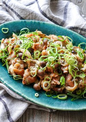 豚肉としめじのねぎ塩炒め⁎ねぎ塩豚丼にも-レシピのメイン写真
