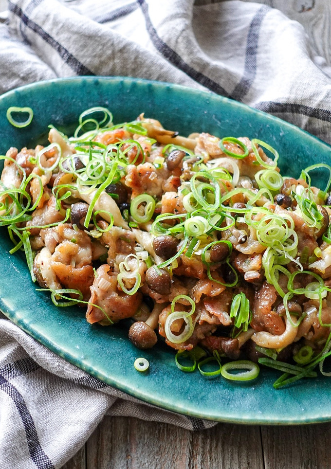 豚肉としめじのねぎ塩炒め⁎ねぎ塩豚丼にも-レシピのメイン写真