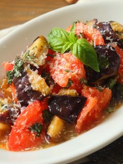 トマトとナスのバジルマリネ-レシピのメイン写真