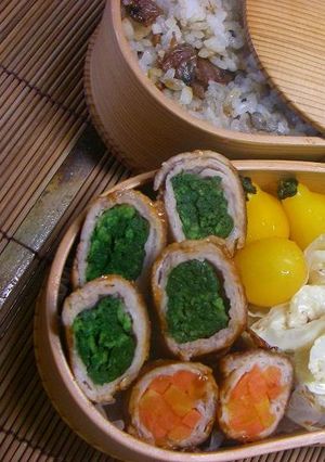 お弁当（108）大根葉の肉巻き-レシピのメイン写真
