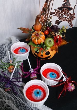 ハロウィンに★目玉のゼリー-レシピのメイン写真