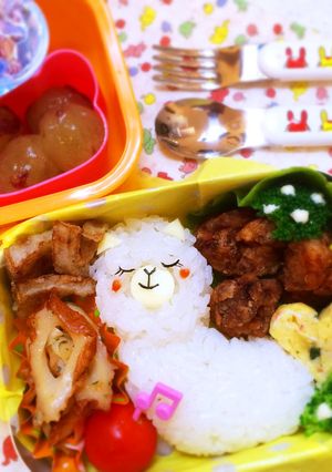 簡単キャラ弁☆アルパカさん弁当☆-レシピのメイン写真