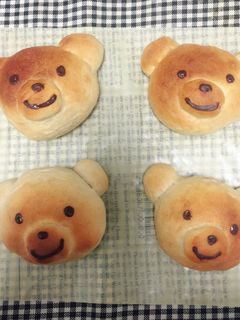 はちみつ風味✩もちもち✩くまパン-レシピのメイン写真