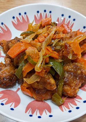 唐揚げリメイク！甘酢あんかけ-レシピのメイン写真