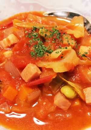 簡単！具沢山なミネストローネ-レシピのメイン写真