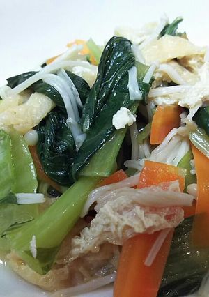 チンゲン菜と油あげの煮浸し-レシピのメイン写真