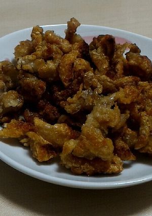 鶏皮のカリッとおせんべい-レシピのメイン写真