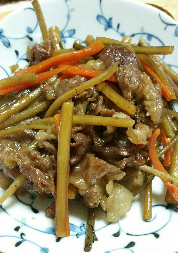 牛肉とごぼうのしぐれ煮風♥-レシピのメイン写真