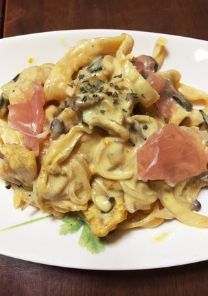 簡単に☆かぼちゃの濃厚パスタ♬-レシピのメイン写真