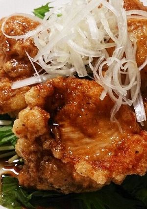 柔らか～い鶏胸肉の唐揚げバルサミコソース-レシピのメイン写真