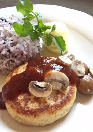 豆腐ハンバーグ マッシュルーム風味-レシピのメイン写真