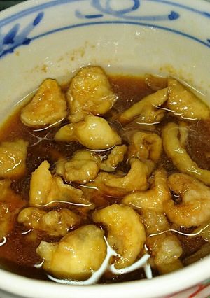 簡単！鶏皮の甘辛和え-レシピのメイン写真