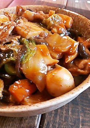 四川麻婆風の麻婆八宝菜&麻婆中華丼。-レシピのメイン写真