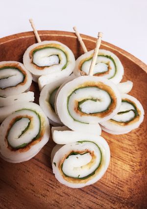 我が家のお弁当の定番☆ちくわ大葉巻-レシピのメイン写真