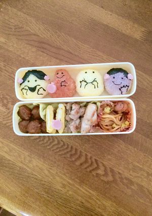 簡単♪キャラ弁♪Mr.menおにぎり♪-レシピのメイン写真