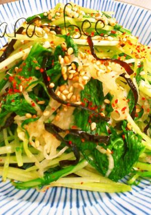 水菜と切り干し大根のハリハリ醤油漬け-レシピのメイン写真