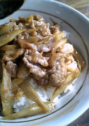 トロトロ♪豚ごぼうの生姜焼き風-レシピのメイン写真