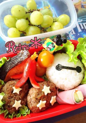 芋掘り遠足＊ベイマックスおにぎり弁当-レシピのメイン写真