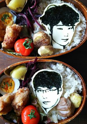 キャラ弁 コウノドリ 綾野剛星野源-レシピのメイン写真