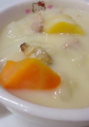 こうや豆腐入り♪あさりと豚肉のシチュー-レシピのメイン写真