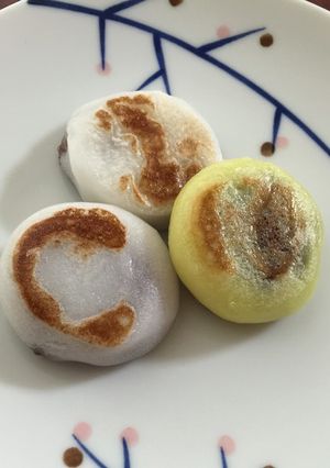 関東の月見団子アレンジ！梅が枝餅風。-レシピのメイン写真