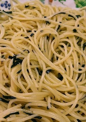 味濃く！かんたんお茶漬けパスタ-レシピのメイン写真