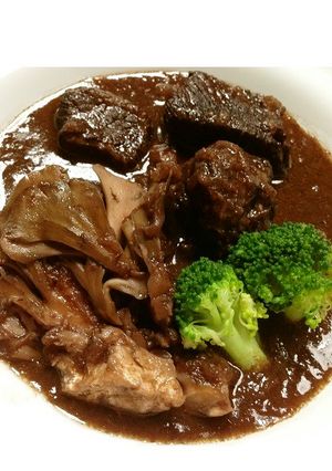 牛肉ときのこの赤ワイン煮-レシピのメイン写真
