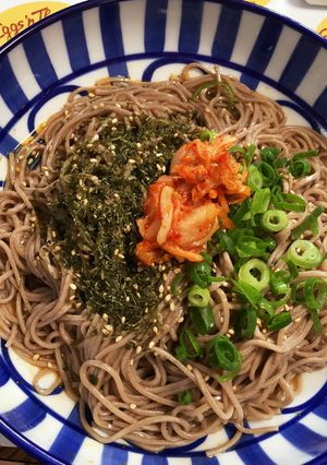 蕎麦の釜玉風！簡単ヘルシーアレンジ！-レシピのメイン写真