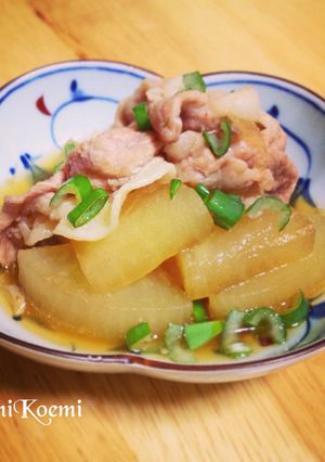 フライパンで簡単に!豚こま大根煮-レシピのメイン写真