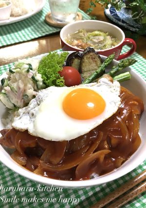 《デミ缶不要》豚ステーキのデミソース丼♪-レシピのメイン写真
