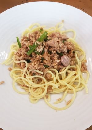 ノンオイル 楽チン納豆パスタ-レシピのメイン写真