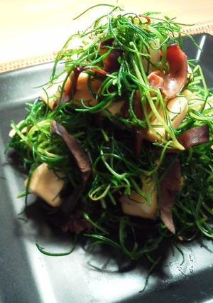 おかひじき・高野豆腐・きくらげ炒め-レシピのメイン写真
