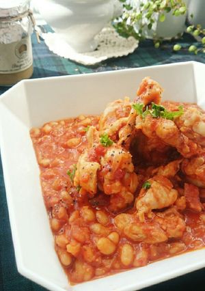 簡単フレンチ✾白いんげん豆と鶏肉の煮込み-レシピのメイン写真