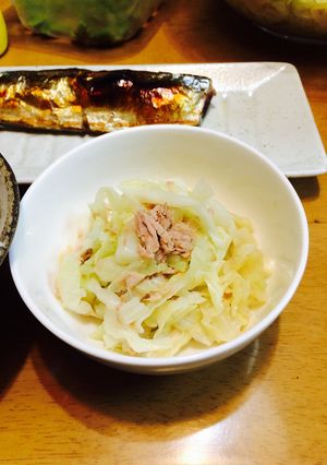 レンジでチン！キャベツとツナのごま油和え-レシピのメイン写真