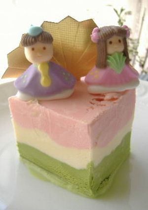 ひなまつりアイスケーキ-レシピのメイン写真