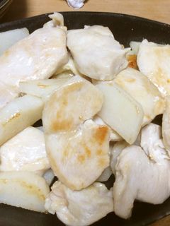 鶏胸肉と山いものあっさり炒め-レシピのメイン写真