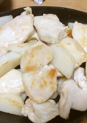 鶏胸肉と山いものあっさり炒め-レシピのメイン写真