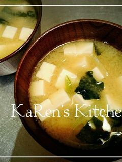 やさしい味のお味噌汁♡-レシピのメイン写真