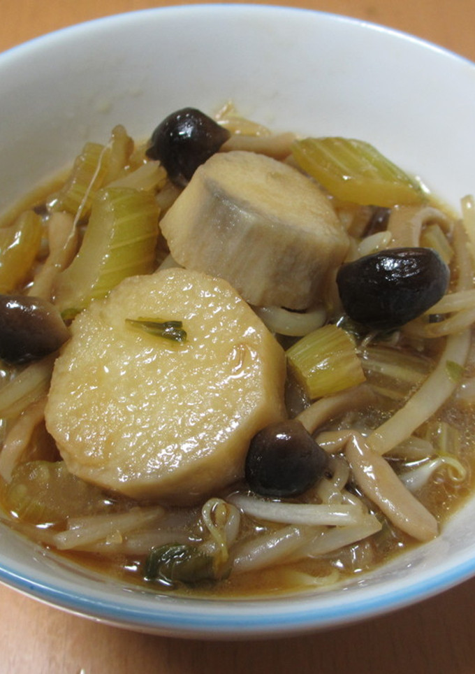 長いも・しめじ・セロリ・もやしの煮物-レシピのメイン写真