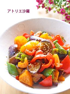 簡単絶品✿パプリカ&茄子甘辛味噌炒め煮✿-レシピのメイン写真