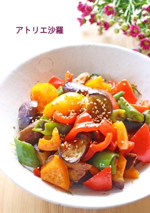 簡単絶品✿パプリカ＆茄子甘辛味噌炒め煮✿-レシピのメイン写真
