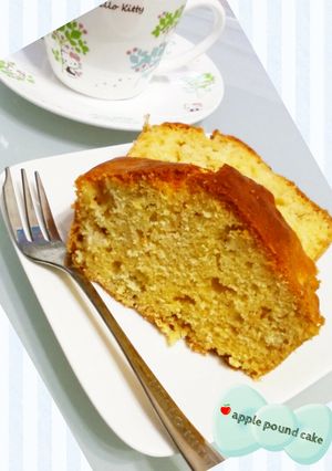 ココナッツオイルｄｅりんごパウンドケーキ-レシピのメイン写真
