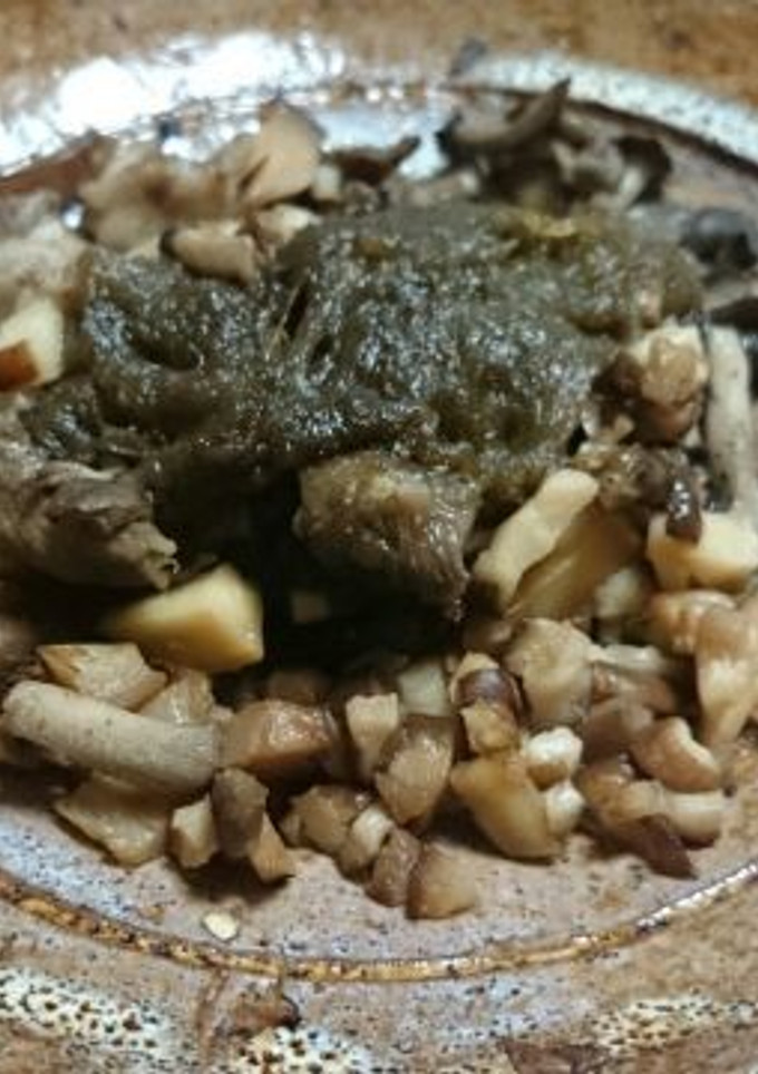3種キノコと、とろろ昆布の焼き和え-レシピのメイン写真