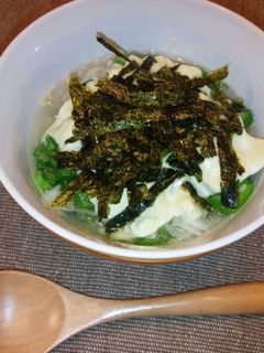 オクラとチーズお茶漬け-レシピのメイン写真