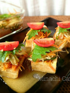 染み込む美味しさ❤こうや豆腐の南蛮漬け-レシピのメイン写真