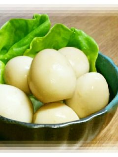 (σ・∀・)σ 「うずらの卵」で味玉!-レシピのメイン写真