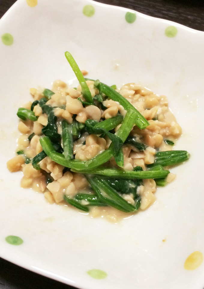ほうれん草と納豆の味噌和え-レシピのメイン写真